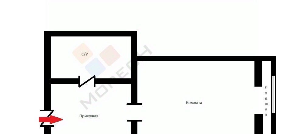 квартира г Краснодар р-н Прикубанский ул Митинская 21 фото 12