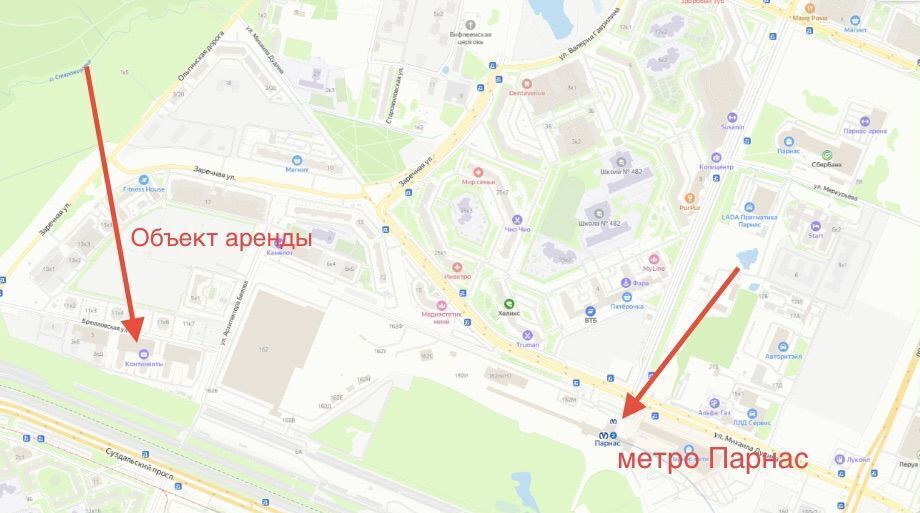 торговое помещение г Санкт-Петербург п Парголово ул Брюлловская 5 метро Парнас фото 11