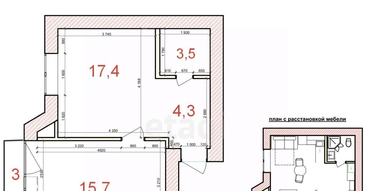 квартира г Калининград р-н Ленинградский ул Аксакова 102б фото 15