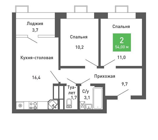 квартира р-н Железнодорожный микрорайон Ключи, жилой комплекс Ключи-клаб фото