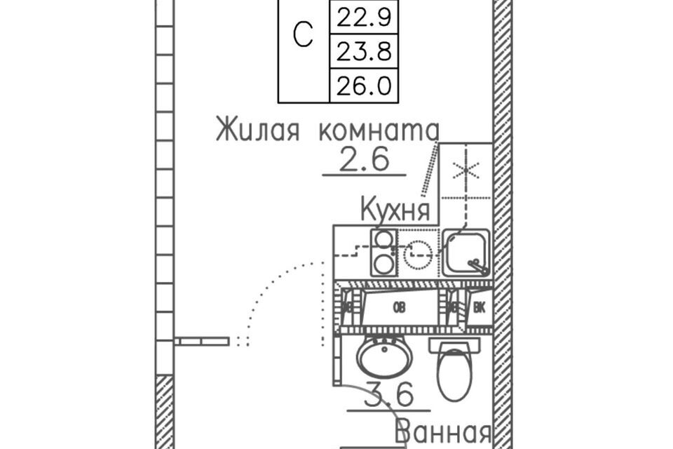 квартира г Владивосток р-н Ленинский Владивостокский городской округ, Жилой комплекс Гринхилс фото 1