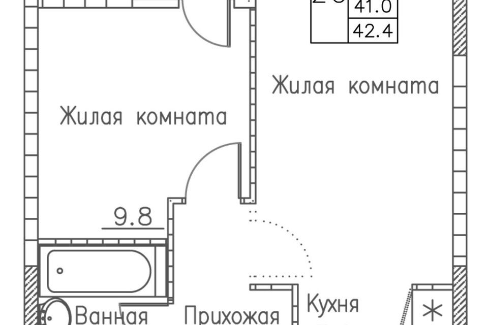 квартира г Владивосток р-н Ленинский Владивостокский городской округ, Жилой комплекс Гринхилс фото 1