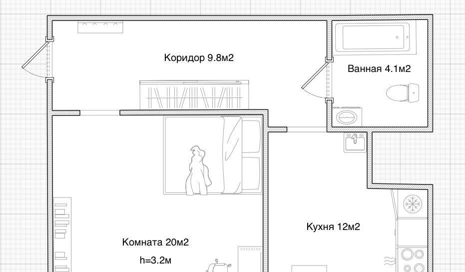 квартира г Красноярск р-н Центральный пр-кт Мира 91а фото 1
