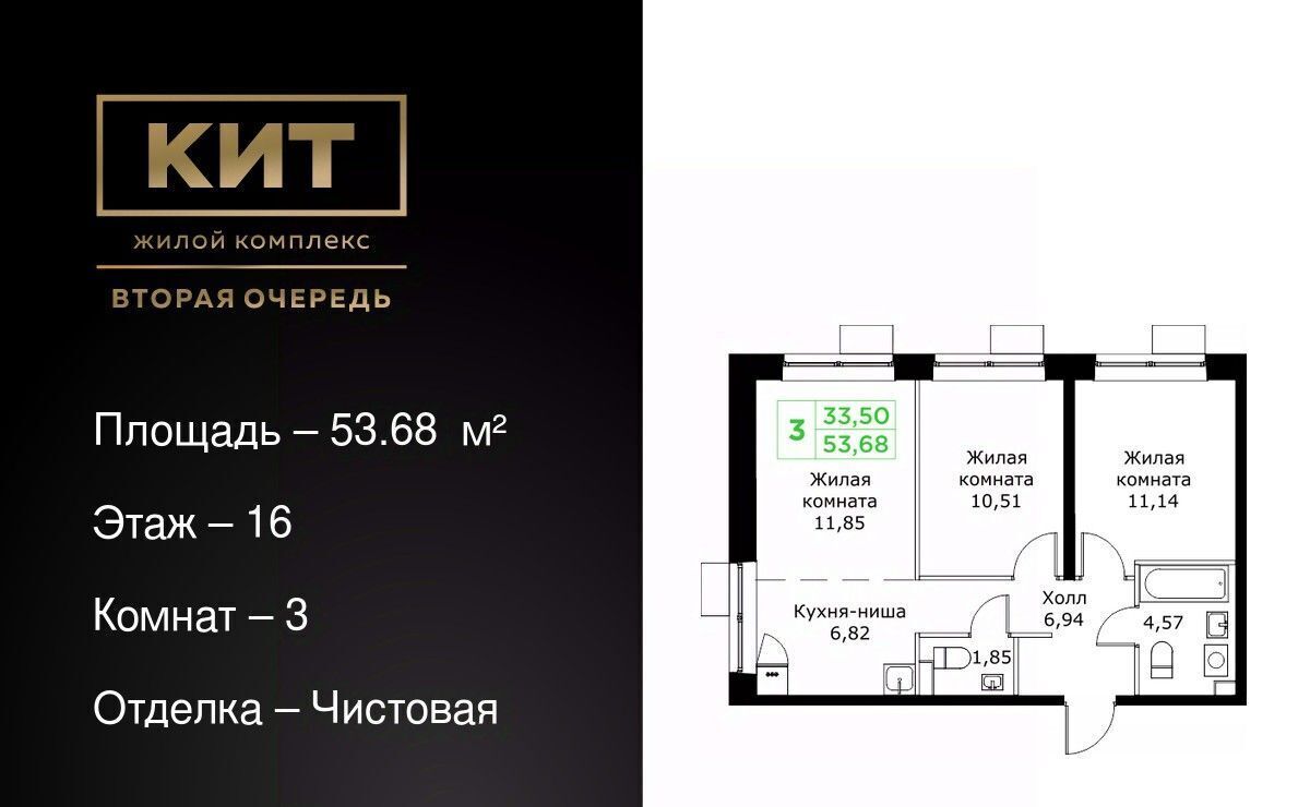 квартира г Мытищи ЖК «КИТ-2» Имени Г. Т. Шитикова мкр, Медведково фото 1