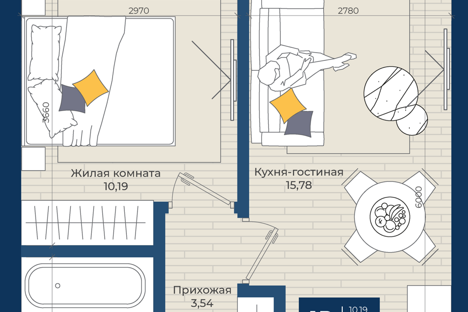 квартира р-н Зеленодольский с Осиново Строящийся жилой комплекс Достояние фото 1