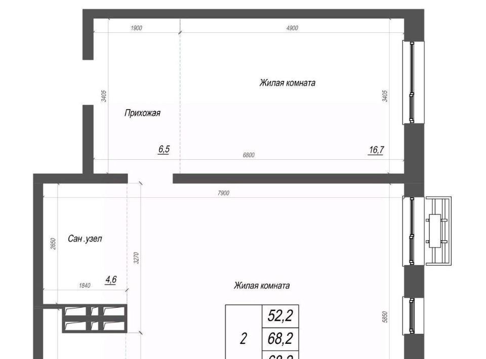 квартира г Владивосток р-н Ленинский ул Невельского 4с/2 фото 1