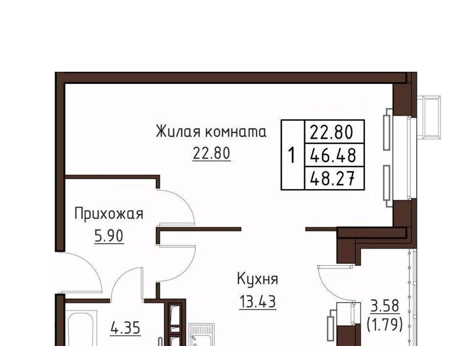 квартира г Орел р-н Заводской ул Левый Берег реки Оки 21к/1 фото 1