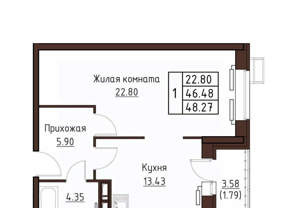 квартира г Орел р-н Заводской ул Левый Берег реки Оки 21к/1 фото 1