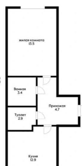 квартира г Краснодар р-н Прикубанский ул Конгрессная 13 фото 6