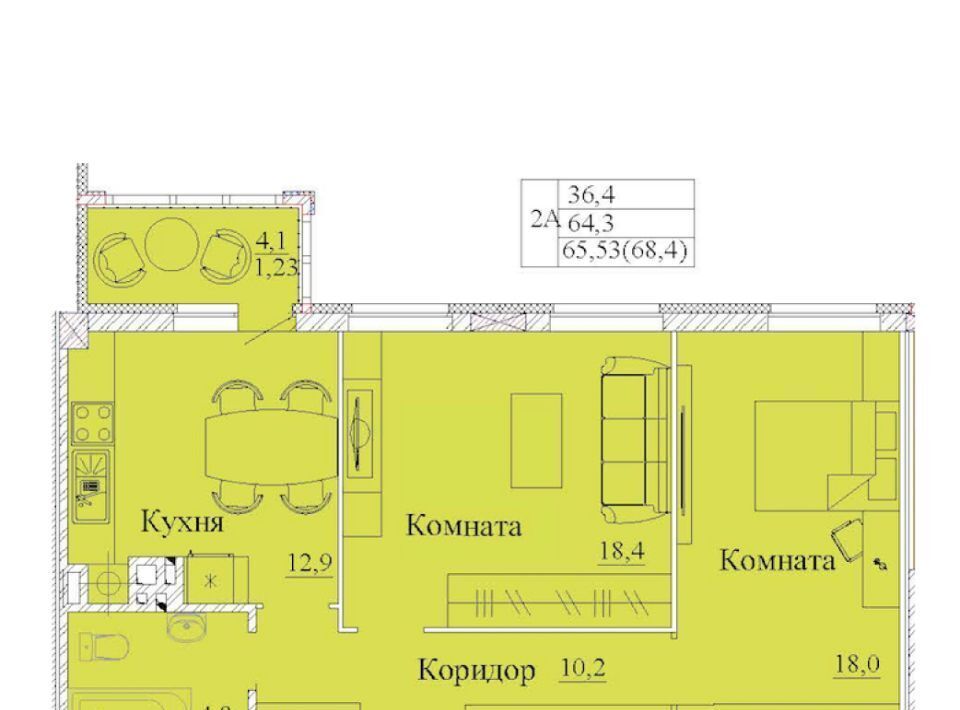 квартира г Иваново р-н Фрунзенский ул 2-я Первомайская 46 фото 1