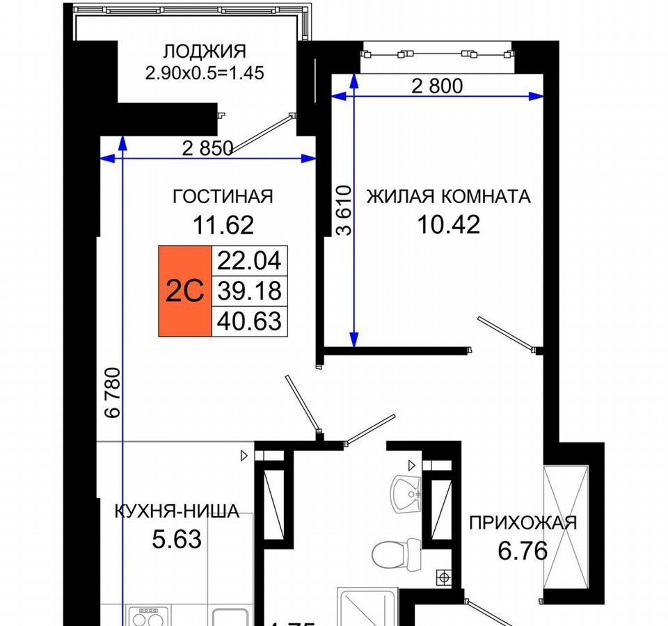 квартира г Ростов-на-Дону р-н Октябрьский пер Элеваторный ЖК «Октябрь Парк» поз. 2. 2 фото 13