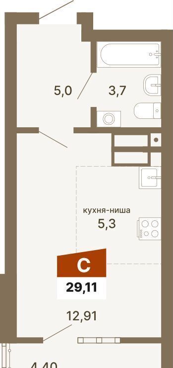 квартира г Екатеринбург р-н Верх-Исетский ул Волгоградская 1/3 ЖК «Трилогия» фото 1