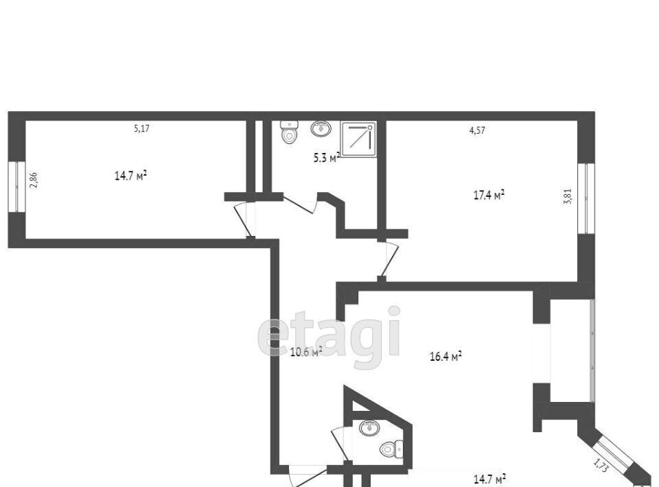 квартира г Омск р-н Кировский ул Транссибирская 6к/1 Кировский АО фото 37