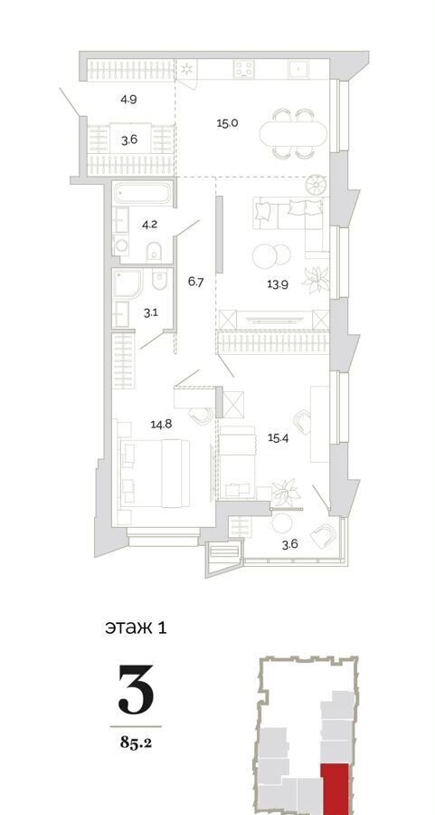 квартира г Пенза р-н Первомайский проезд Свердлова 2-й 4 фото 1