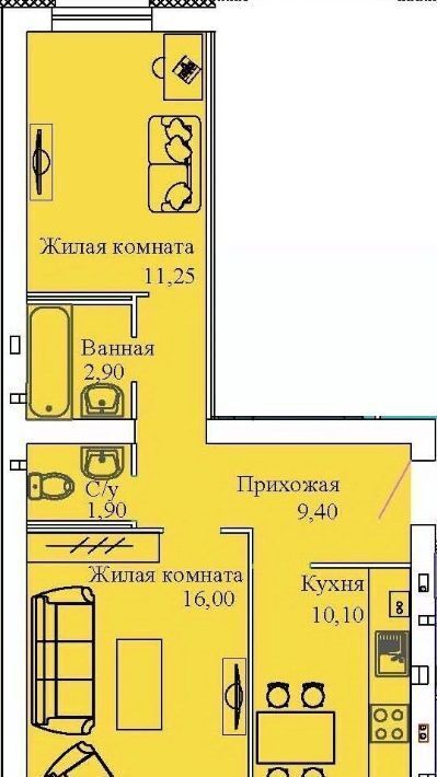 квартира р-н Ивановский г Кохма микрорайон «Просторный» фото 1