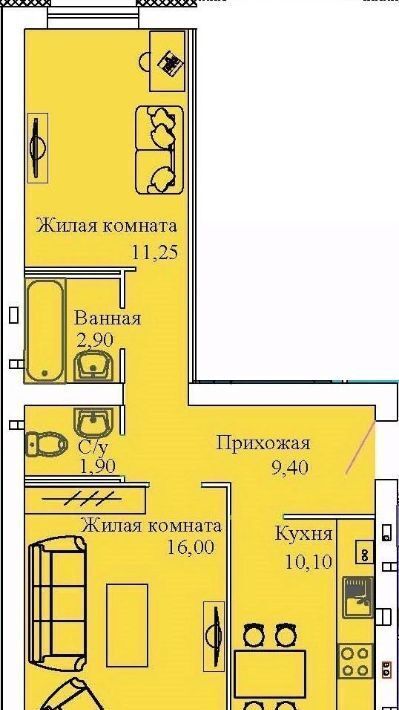 квартира р-н Ивановский г Кохма микрорайон «Просторный» фото 1