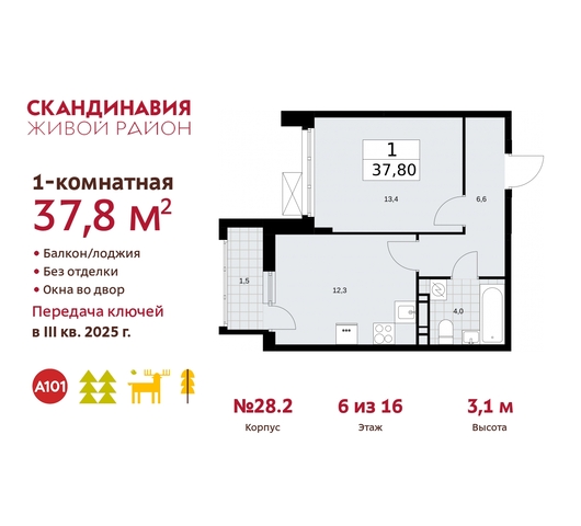 жилой район «Скандинавия» Сосенское, жилой комплекс Скандинавия, 28. 2, Бутово фото