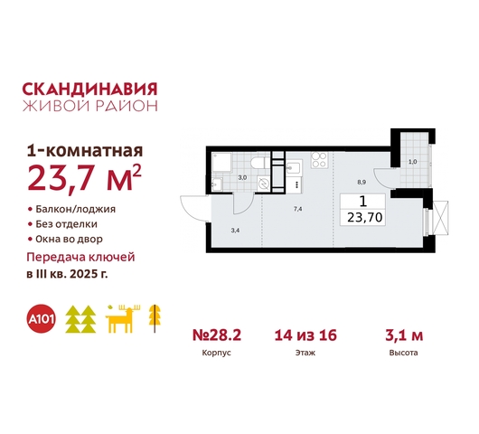 жилой район «Скандинавия» Сосенское, жилой комплекс Скандинавия, 28. 2, Бутово фото