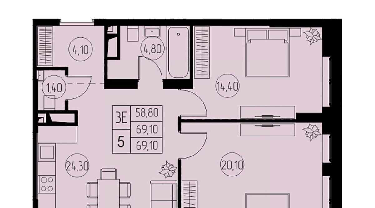 квартира г Пушкино ЖК 31 квартал Медведково фото 1