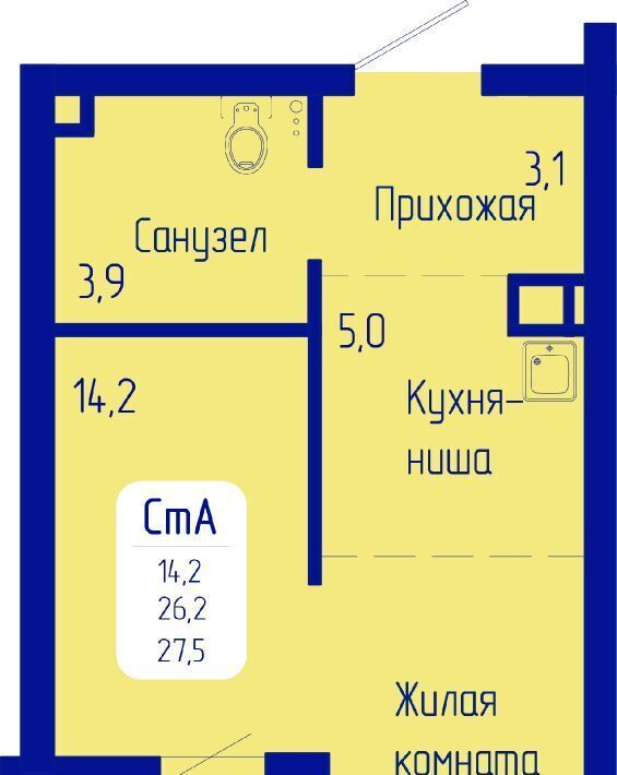 квартира г Красноярск р-н Октябрьский пр-кт Свободный фото 1