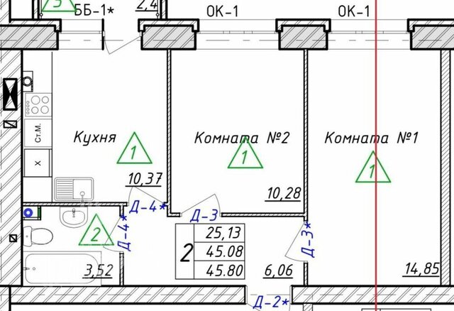 квартира п Красный Бор ул Большая Заозерная 37 ЖК «Родные просторы» фото