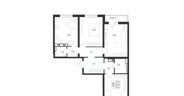 квартира р-н Центральный дом 140б/21 фото