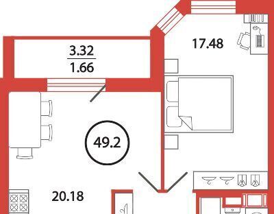 квартира р-н Всеволожский п Бугры ул Шекспира 1к/1 Девяткино фото 1