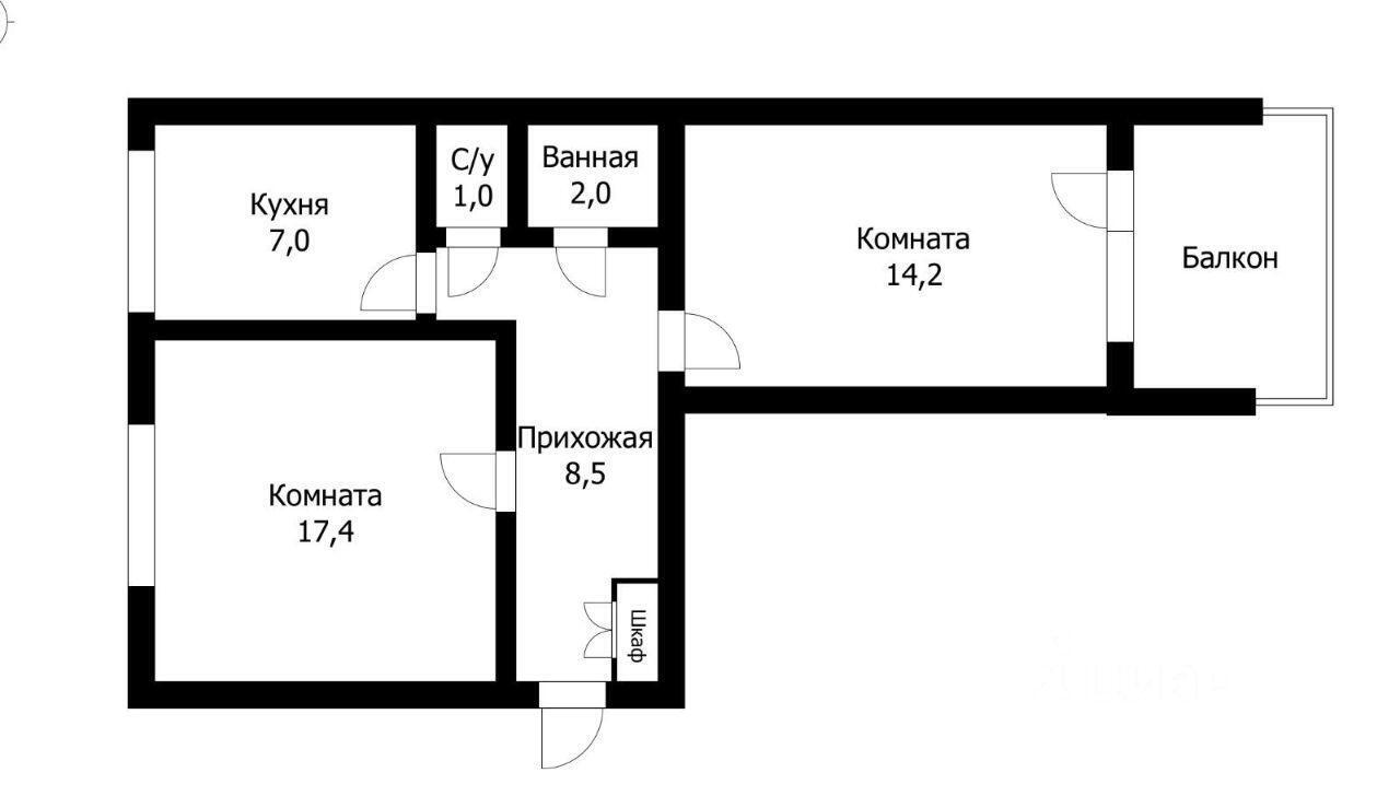 квартира г Краснодар р-н Прикубанский ул им. Тургенева 203 фото 2