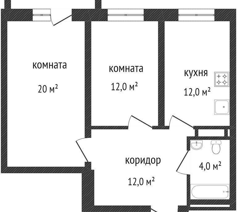 квартира г Воронеж р-н Коминтерновский ул Беговая 223/4 ЖК «Янтарный» фото 14