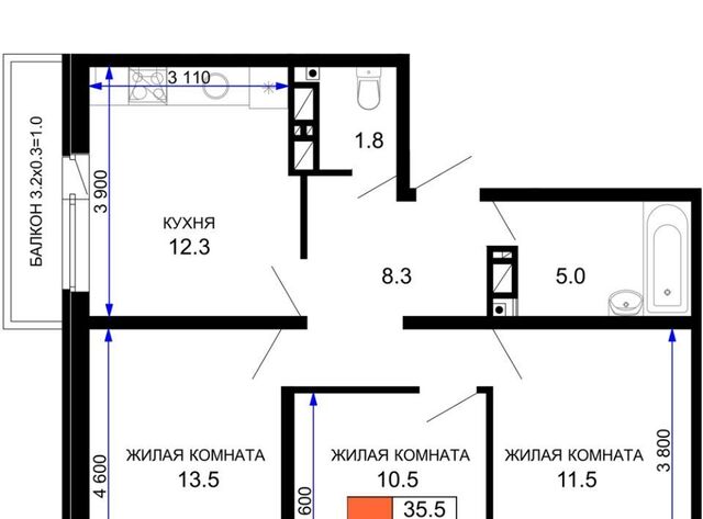 р-н Прикубанский ЖК «Дыхание» фото