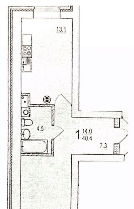 квартира г Тверь р-н Московский б-р Гусева 62 фото 2