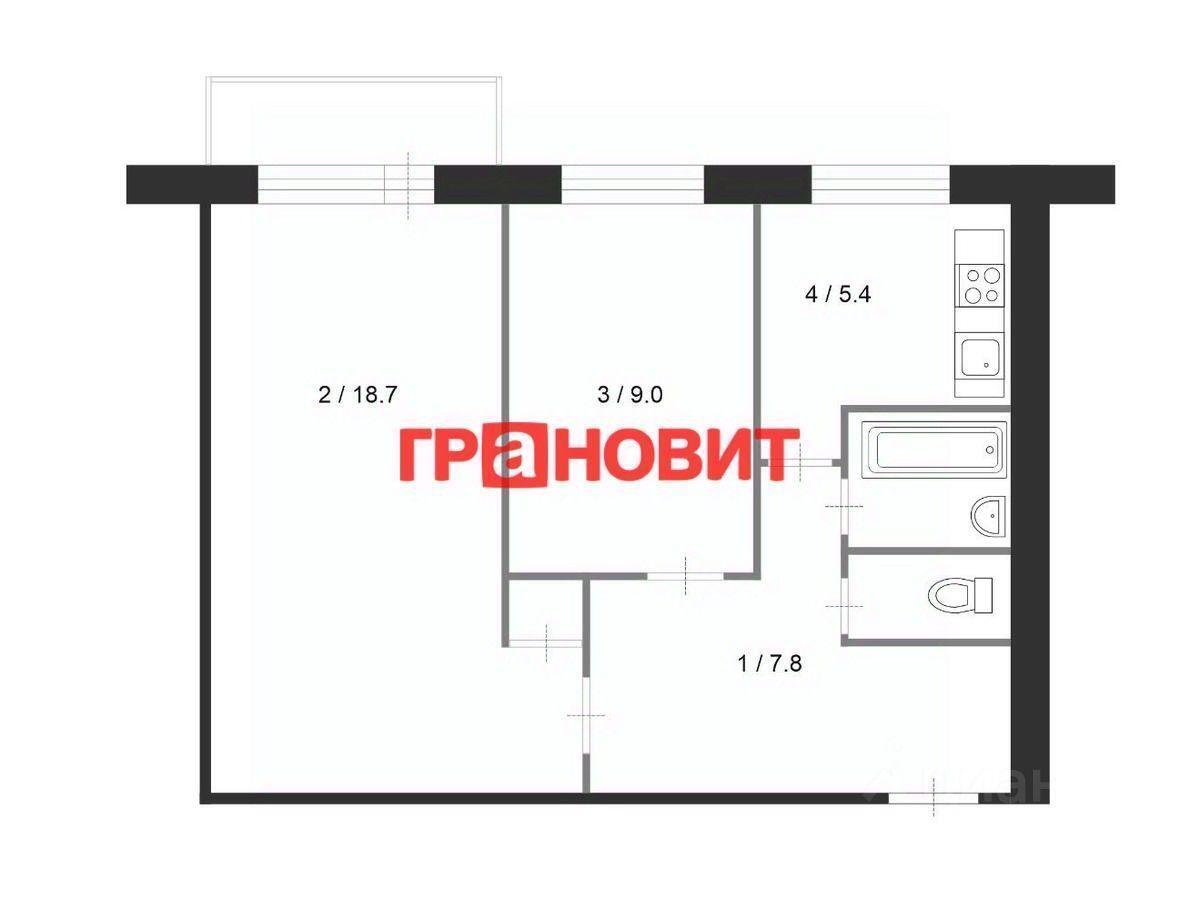 квартира г Новосибирск р-н Кировский Затулинский ул Зорге 18 жилмассив фото 2