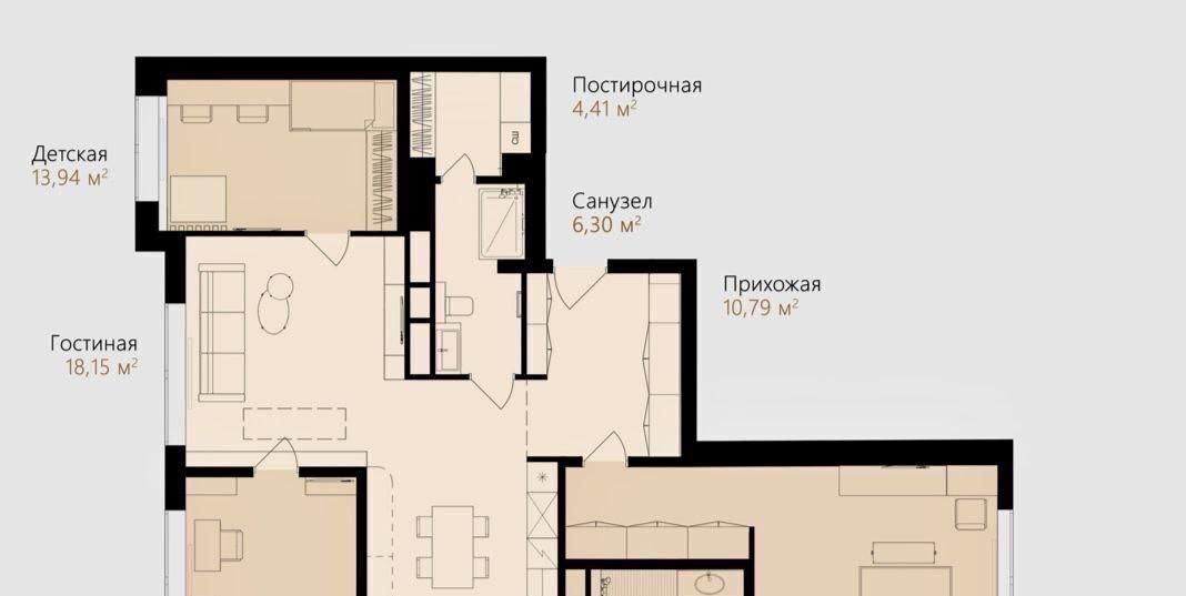 квартира г Москва метро Динамо пр-кт Ленинградский 36с/40 ЖК «ВТБ Арена парк» муниципальный округ Аэропорт фото 15