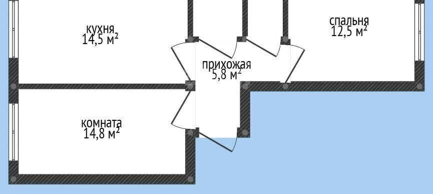 квартира р-н Тахтамукайский пгт Яблоновский ул Луговая 7/2 Яблоновское городское поселение фото 1