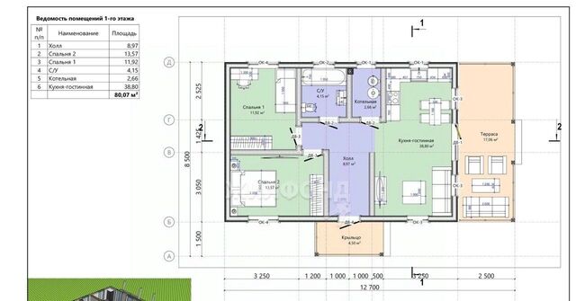 п Октябрьский ул Совхозная 5/3 Барлакский сельсовет фото