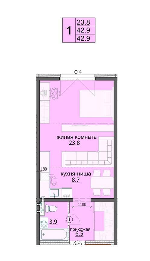 квартира г Пенза ул Яшиной 8 Октябрьский район фото 1