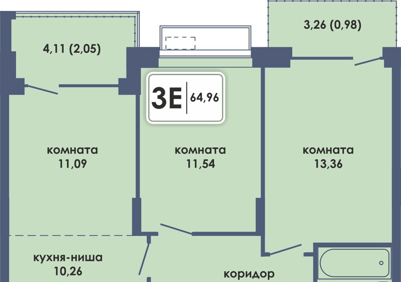 квартира г Пермь р-н Ленинский Камская Долина ЖК «Аксиома» фото 1