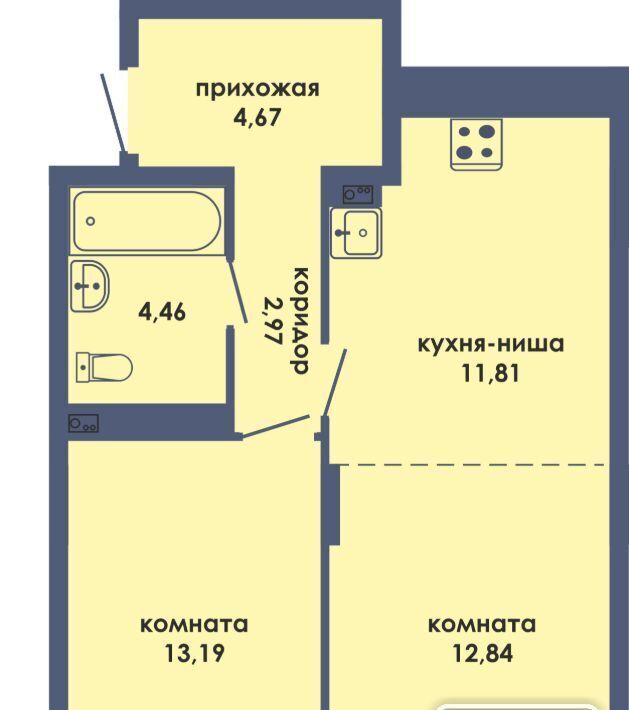 квартира г Пермь р-н Ленинский Камская Долина ЖК «Аксиома» фото 1
