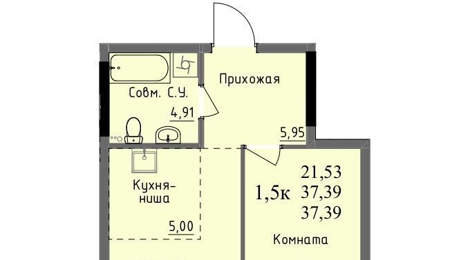 квартира г Ижевск р-н Первомайский проезд Ключевой 23а Поселок фото 1