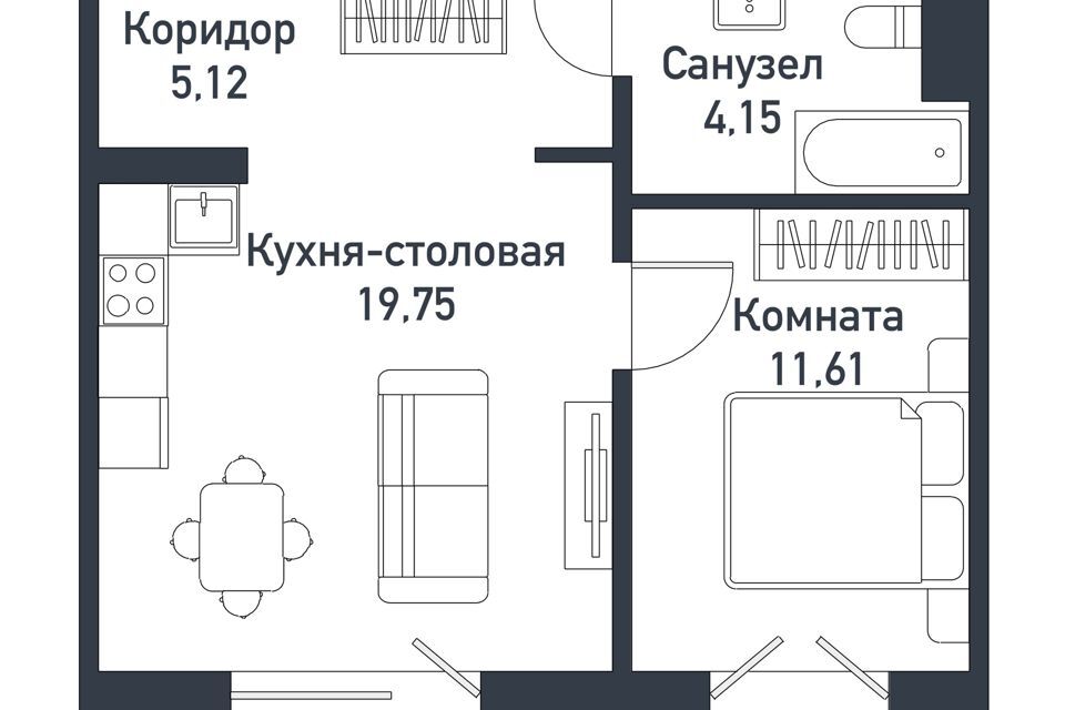 квартира р-н Сосновский п Пригородный жилой комплекс Парковый Премиум фото 1