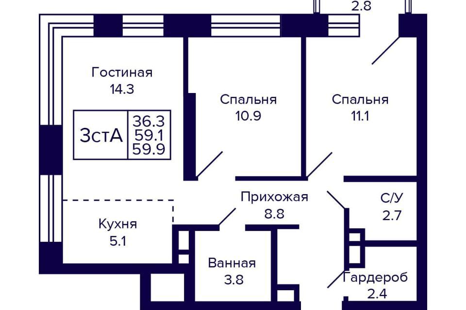 квартира г Новосибирск р-н Октябрьский ул Грибоедова 1 Новосибирск городской округ фото 1