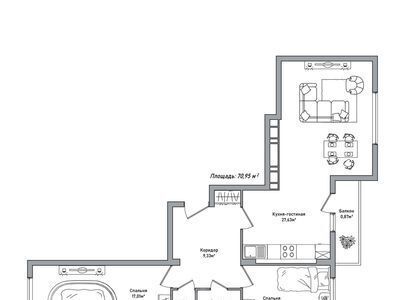квартира г Ярославль р-н Дзержинский ул Брагинская 18к/2 фото 1