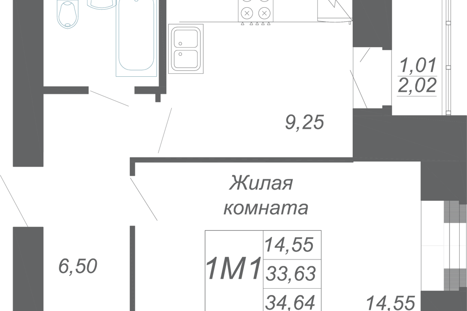 квартира р-н Зеленодольский с Осиново ул М.Ф.Гайсина 2в фото 1