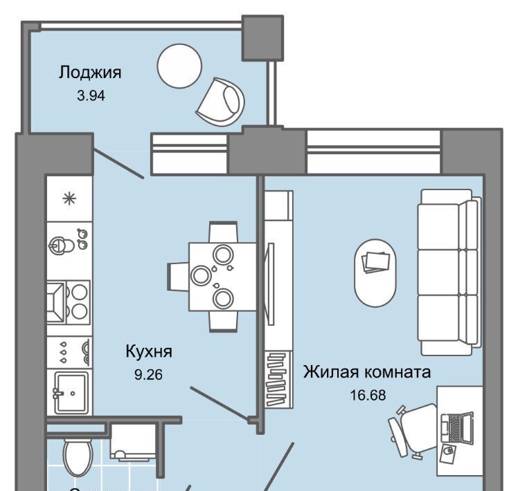 квартира г Киров р-н Ленинский ул 4-й Пятилетки 86 ЖК «Зарядное» фото 1