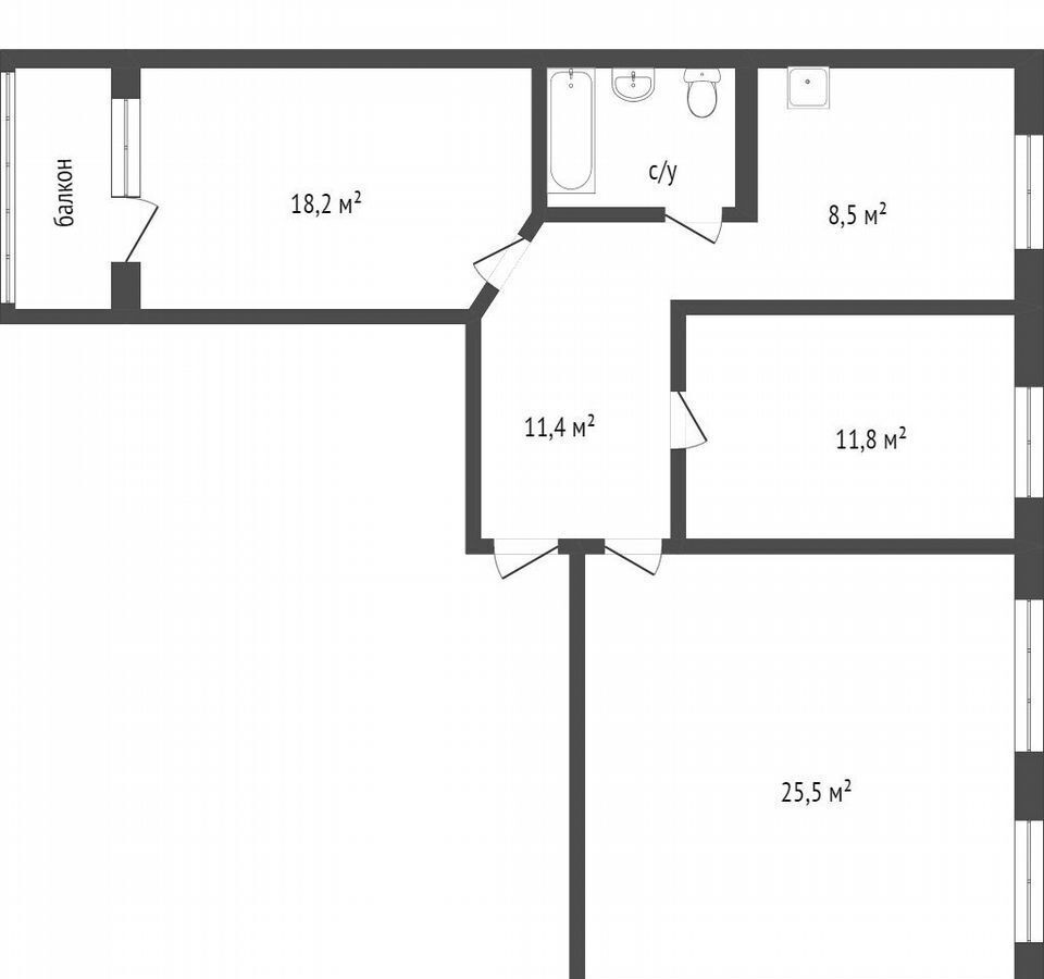 квартира г Красноярск р-н Советский ул Краснодарская 3 фото 25