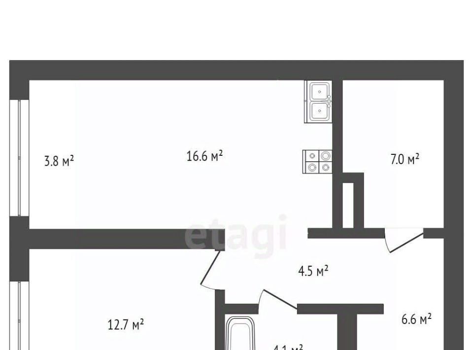 квартира г Тюмень р-н Калининский ДОК ул Воронинская 45 фото 3