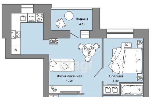 квартира ул. Архитектора Сергея Макарова, 6/2, Завьяловский район, с. Первомайский фото 33