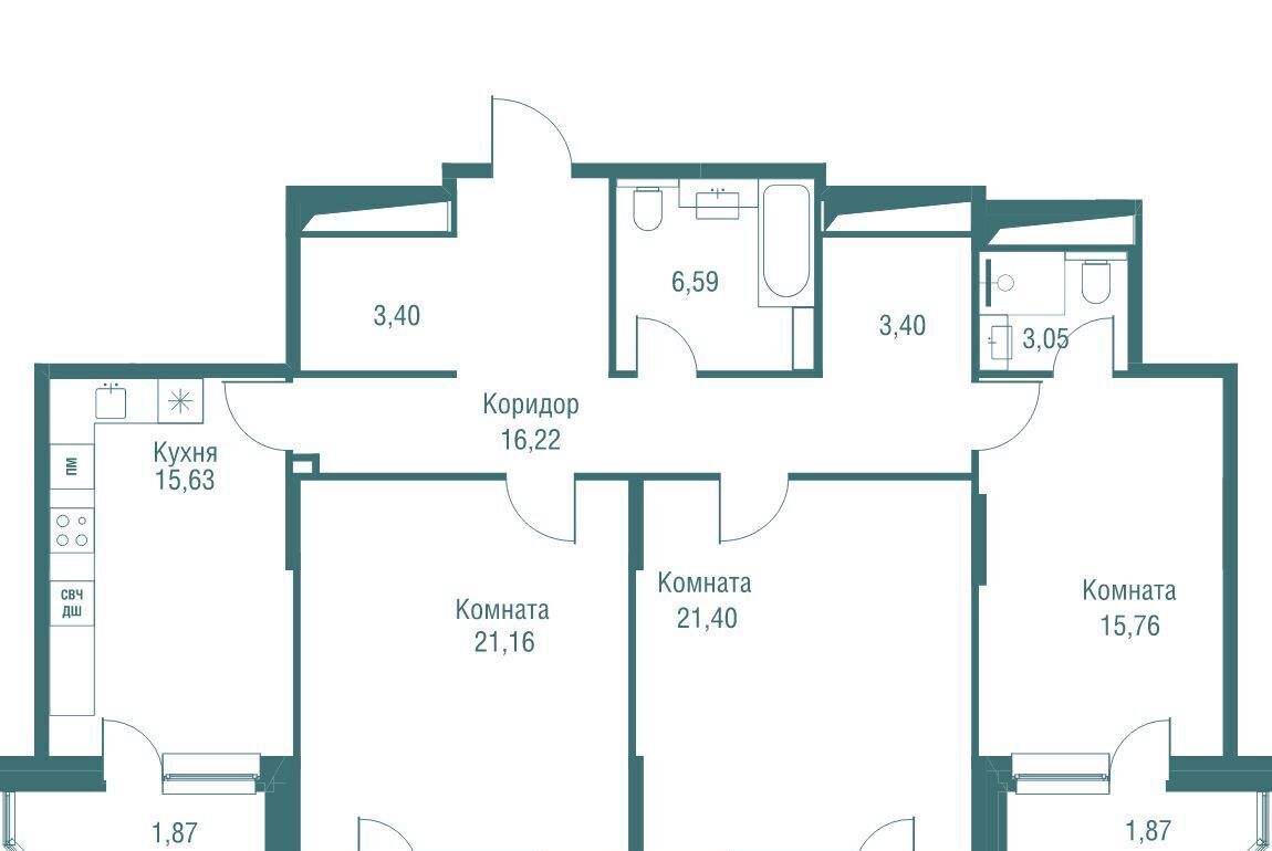 квартира г Одинцово ЖК «Одинбург» Одинцово фото 1