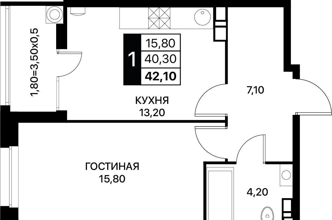 квартира г Ростов-на-Дону р-н Первомайский ул Берберовская 11 Умный квартал «Smartpolet» з/у 17, корп. 1 фото 1