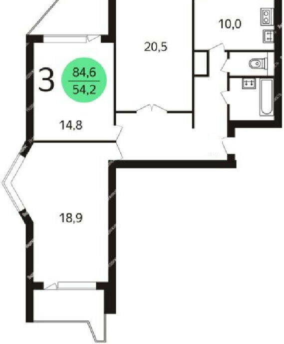 квартира г Москва метро Люблино ул Краснодарская 72к/3 фото 25